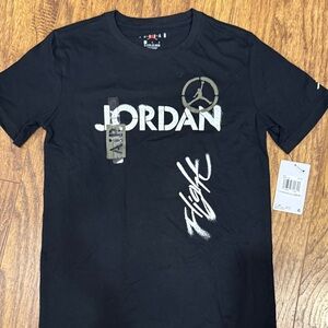Jordan Black and White Logo Tee